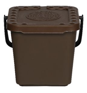 Compostemmer plastic 7 L kastanjebruin Probbax