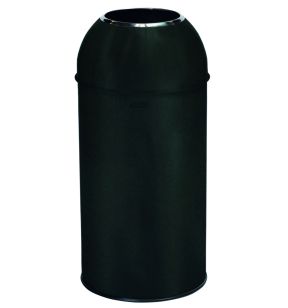 Collecteur dôme métal 40 L noir mat Probbax