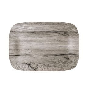 Plateau bois chêne gris 41x29 cm Papillon Platex