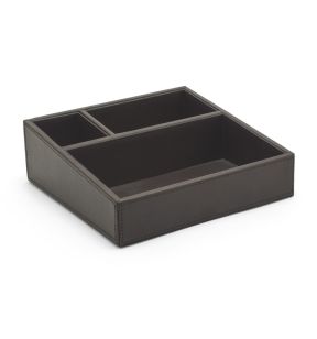 Porte accessoires marron 21x21x8 cm London Foh