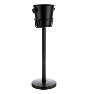 Porte seau à bouteilles noir Ø 26,5 cm 71,5 cm Aps