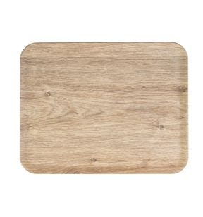 Plateau polyester Chêne clair 46x36 cm Profil 2 Biosourcé Platex