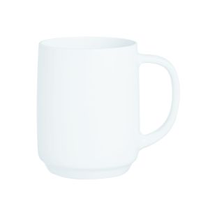 Mug rond blanc verre opal 29 cl Ø 10,9 cm Intensity Baril Arcoroc