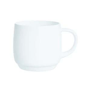 Tasse avec anses rond blanc verre opal 9 cl Ø 7,8 cm Intensity Baril Arcoroc