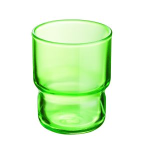 Gobelet forme basse vert verre trempé 16 cl Log Brush Arcoroc