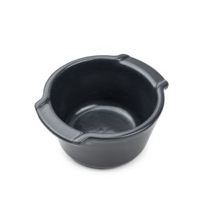 Plat à four rond noir porcelaine Ø 11 cm Appolia Peugeot Saveurs
