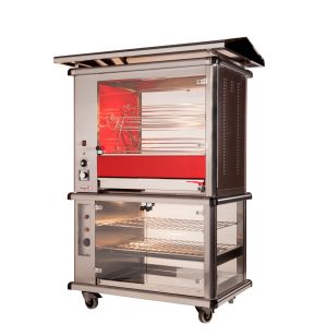 Rôtissoire à balancelles nantaise 5 broches 24 volailles 400v 9,7 kW