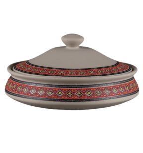 Bol avec couvercle rond baantna argila Décor Utsav porcelaine Ø 19,5 cm Earth Rak