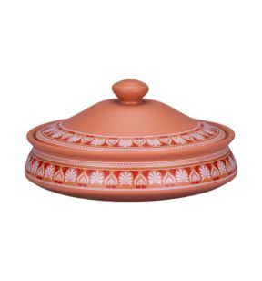 Kom met deksel rond baantna tero Decor porselein Ø 16.5 Earth Rak