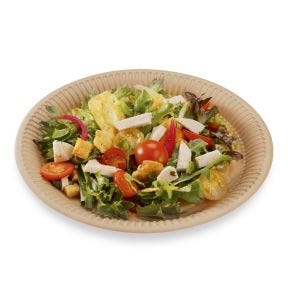 Assiette carton marron Ø 23 cm Alphaform (50 pièces)