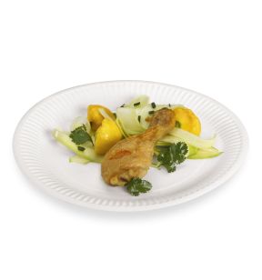 Assiette carton blanc Ø 23 cm Alphaform (100 pièces)