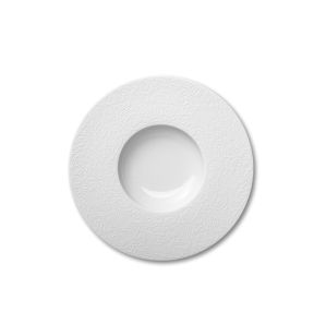 Assiette plate rond blanc porcelaine Ø 30 cm Collection L Couture Degrenne