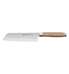Couteau santoku 18 cm inox bois unie Signature Chene Vert 32 Dumas
