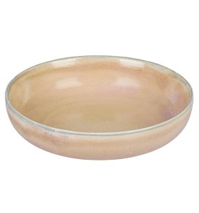 Assiette bowl rond rose porcelaine vitrifiée Ø 15 cm Rosy Astera