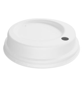 Couvercle blanc bagasse Ø 7 cm Huhtamaki (60 pièces)