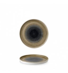 Assiette à bord droit rond aqueous bayou porcelaine vitrifiée Ø 21 cm Stonecast Churchill
