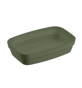 Ravier rectangulaire vert fibre végétale 14 cm Liliroc Saint Romain