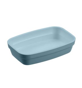 Ravier rectangulaire bleu ocean fibre végétale 14 cm Liliroc Saint Romain
