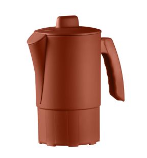 Pichet avec couvercle terracotta fibre végétale 1 L Liliroc Saint Romain