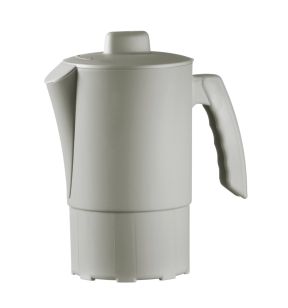 Kan met deksel Blanc Coton plantaardig 1 L Liliroc Saint Romain