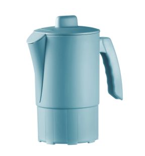 Pichet avec couvercle bleu ocean fibre végétale 1 L Liliroc Saint Romain