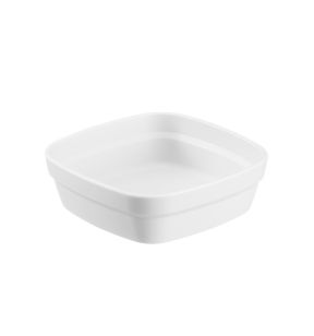 Ravier carré blanc fibre végétale 11 cm Liliroc Saint Romain