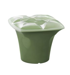 Saladier bol "gandot" vert fibre végétale 10 cm Liliroc Saint Romain