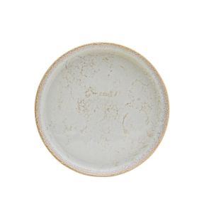 Assiette plate rond beige grès émaillé Ø 17 cm Sand Accolade