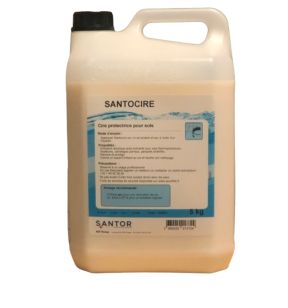 Cire hyrdosoluble pour l'entretien des sols 5 KG Santocire Santor