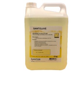 Détergent chloré pour le lavage de la vaisselle 6 KG Santolave Santor