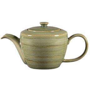Theepot met deksel smaragd porselein 40 cl Ø 11.2 Rakstone Spot Rak