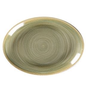 Plat ovale Emerald porcelaine 21 cm Rakstone Spot Rak