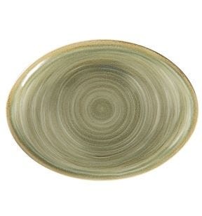Plat ovale Emerald porcelaine 26 cm Rakstone Spot Rak