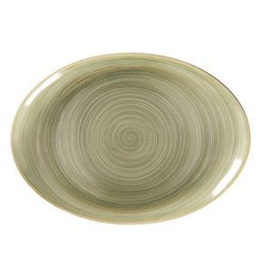 Plat ovale Emerald porcelaine 32 cm Rakstone Spot Rak