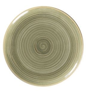 Assiette plate rond Emerald porcelaine Rakstone Spot Rak