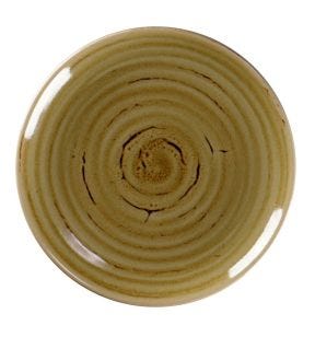 Assiette coupe plate rond Garnet porcelaine Rakstone Spot Rak