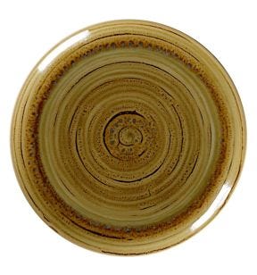 Assiette plate rond Garnet porcelaine Rakstone Spot Rak