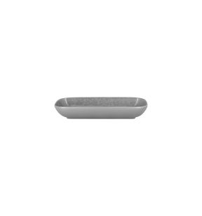Ravier rectangulaire gris porcelaine vitrifiée 22 cm Shale Rak