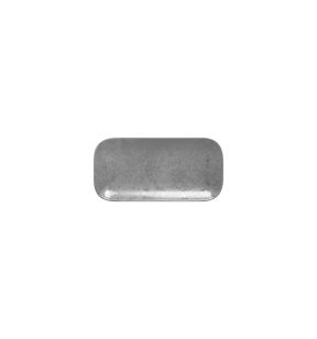 Plat bord rechthoekig grijs verglaasd x11 Shale Rak