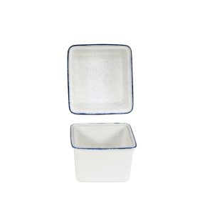 Plat buffet porcelaine Hints Indigo 19,4x18x11,5 cm 2 L Counter Serve Churchill