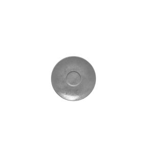 Sous-tasse à expresso rond gris porcelaine vitrifiée Ø 12,5 cm Shale Rak