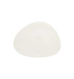 Plat bord ovaal ivoorkleurig verglaasd x25.1 Shaped Rak