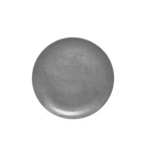 Assiette coupe plate rond gris porcelaine vitrifiée Ø 30,7 cm Shale Rak