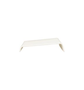 Plat surélevé rectangulaire ivoire porcelaine 25 cm Shared Rak