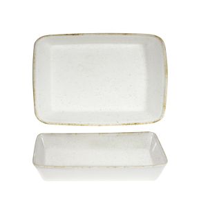 Plat buffet porcelaine barley white 38x25x6,2 cm 3,5 L Counter Serve Churchill