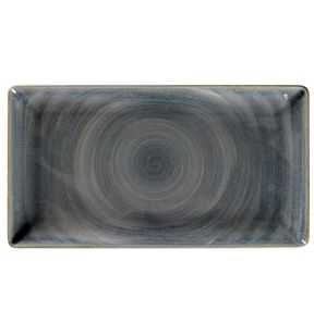 Assiette plate rectangulaire Jade porcelaine 33,8x18,3 cm Rakstone Spot Rak