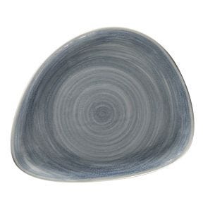 Assiette coupe plate triangulaire Jade porcelaine 24x19,4 cm Rakstone Spot Rak