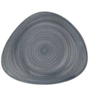 Assiette coupe plate triangulaire Jade porcelaine 31,4x26,6 cm Rakstone Spot Rak