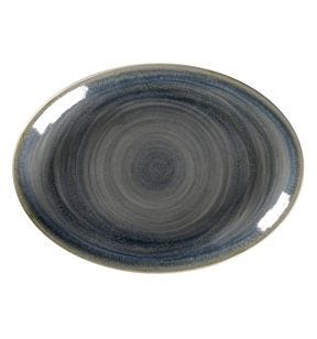 Plat ovale Jade porcelaine 21 cm Rakstone Spot Rak