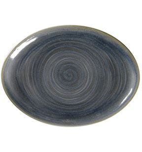 Plat ovale Jade porcelaine 26 cm Rakstone Spot Rak